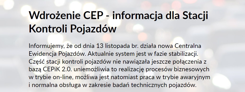 Informacja Cepik